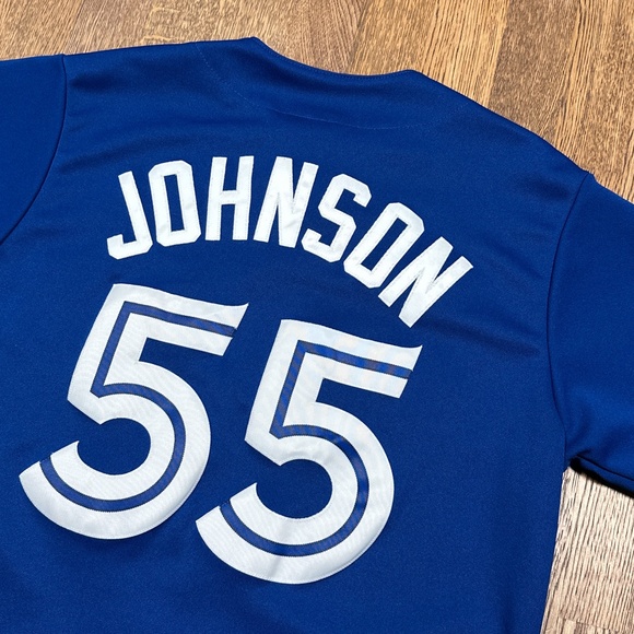 Vintage Y2K Majestic Toronto Blue Jays Josh Johnson 55 Baseball Jersey Mens M - Picture 9 of 11